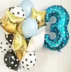 Воздушный шар "Цифра" 80см. Фольгированный