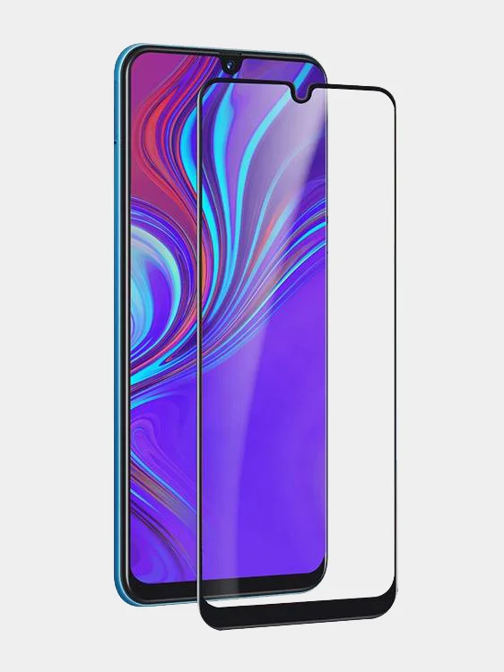 Черный защитное стекло 5D для Samsung Galaxy A50, черное