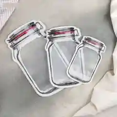 Серый набор пакетов для хранения продуктов 3 шт 15х9,5см 19,5х11,7см 24,4х14,5см