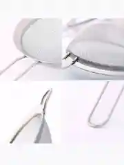Белый cито металлическое для процеживания и просеивания