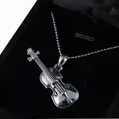 Кулон "Скрипка", цвет серебро
