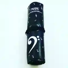 Пенал закручивающийся с нотами цвет черный