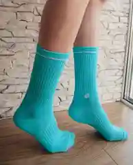 Бирюзовый носки класические WAY