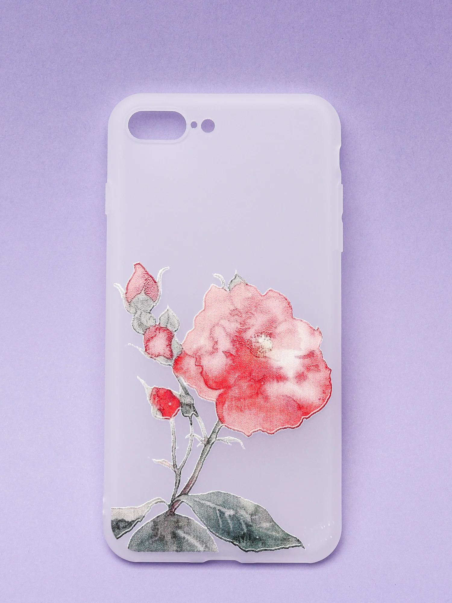Красный силиконовый чехол на iPhone 7+/8+