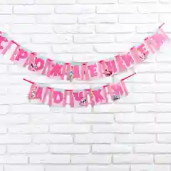 Гирлянда на ленте "С Рождением дочки", Минни Маус и "С Рождением сына", Микки Маус и друзья
