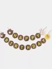 Терракотовый гирлянда-растяжка и флажки  "Happy Birthday" 26 видов