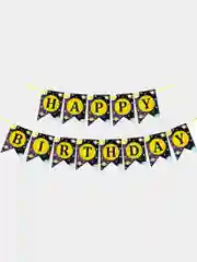 Темно-синий гирлянда-растяжка и флажки  "Happy Birthday" 26 видов