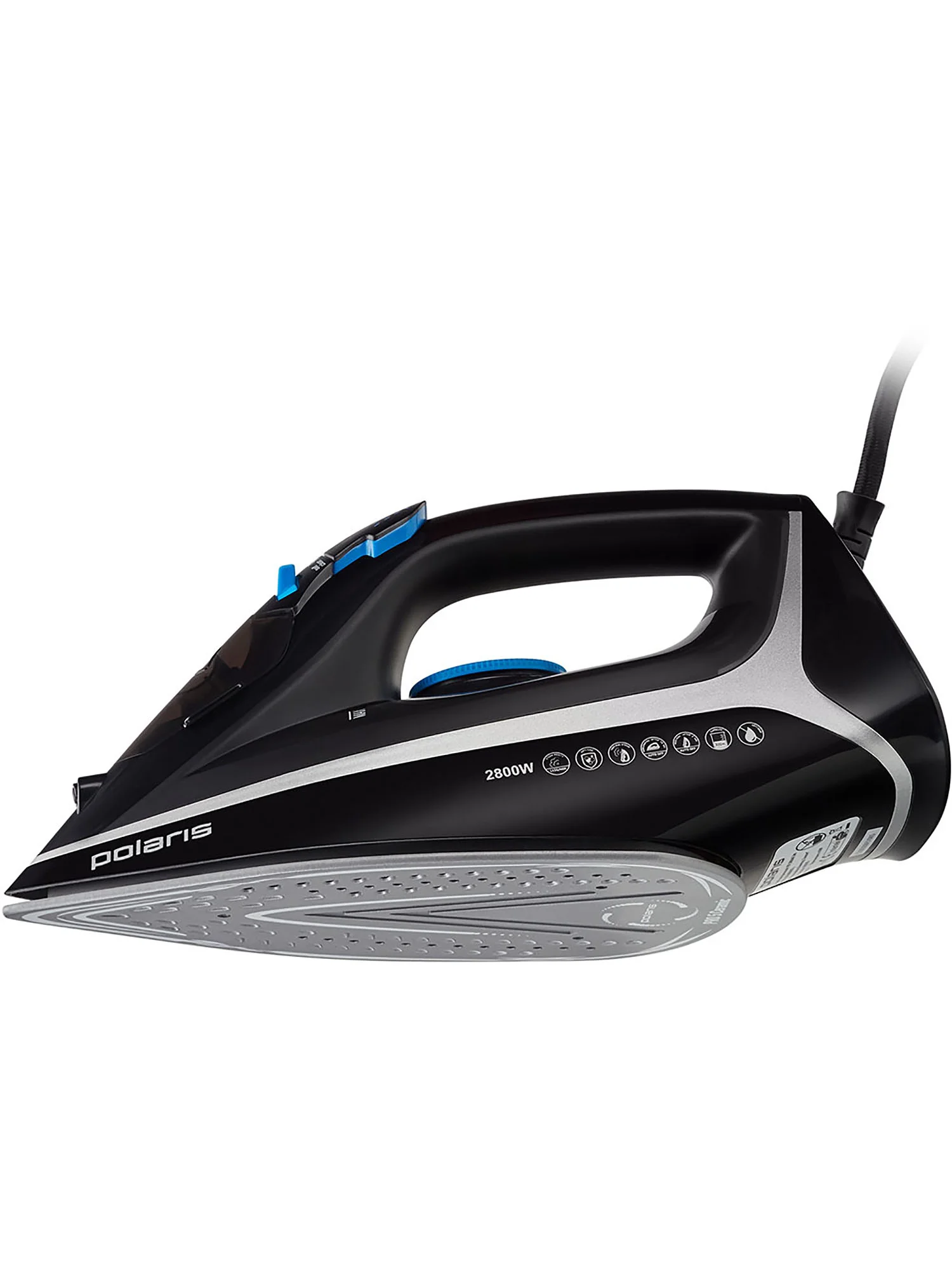 Утюг Polaris PIR 2868AK 3m черный/серебряный