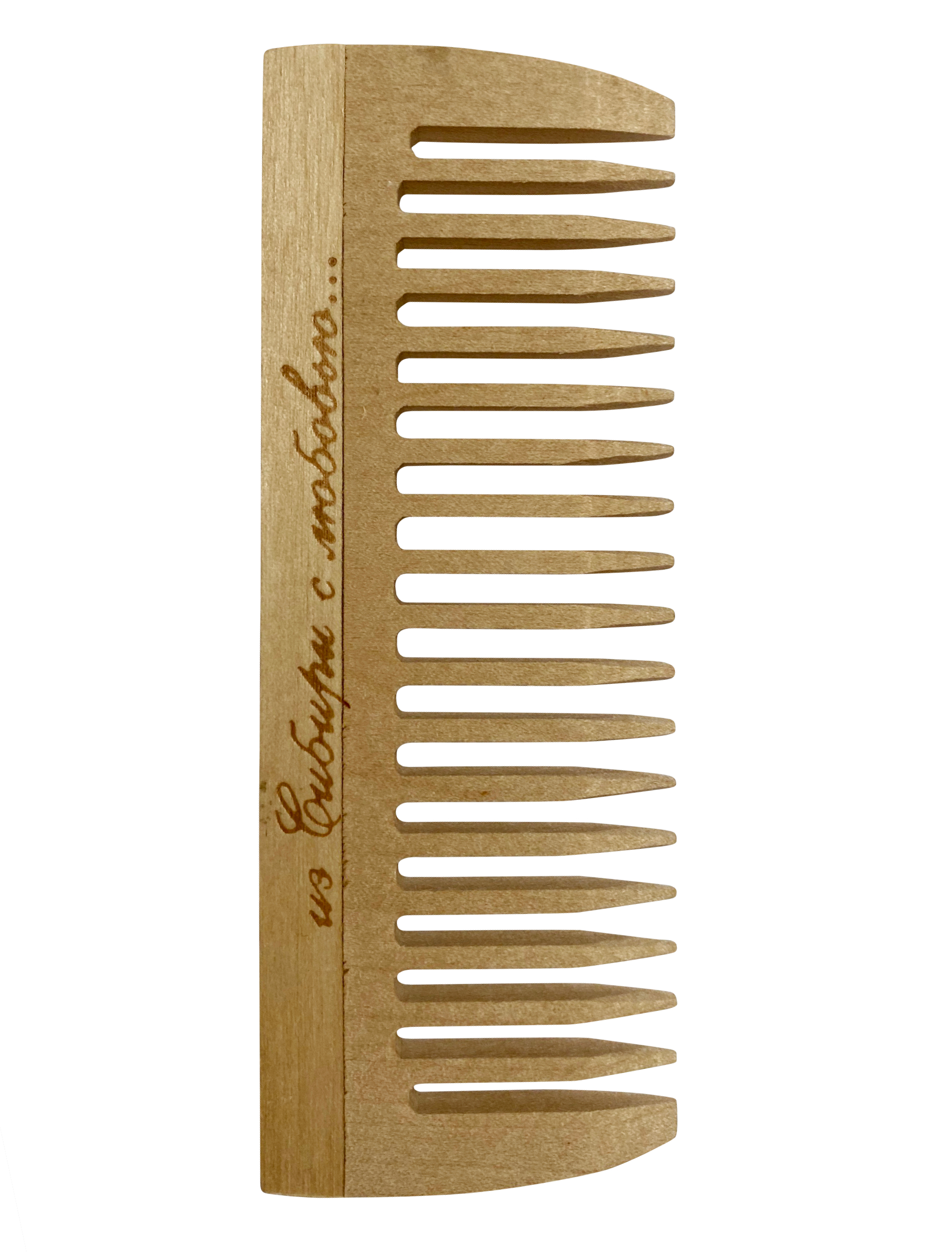 Деревянная расческа с редкими зубьями купить по цене 29 ₽ в  интернет-магазине KazanExpress