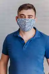 Белый сертифицированная многоразовая маска JAROV (Размер L)