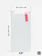 Защитное стекло универсальное 4", 4.3", 4.5", 5", 5.3", 5.5", 6"