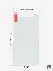 Защитное стекло универсальное 4", 4.3", 4.5", 5", 5.3", 5.5", 6"