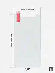 Защитное стекло универсальное 4", 4.3", 4.5", 5", 5.3", 5.5", 6"