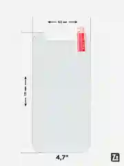 Защитное стекло универсальное 4", 4.3", 4.5", 5", 5.3", 5.5", 6"