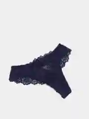 Хлопковые кружевные стринги