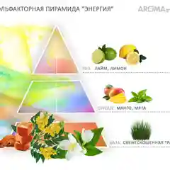 Картридж с арома-маслом для аппарата AROMAgroup Lobby 200, аромат "Энергия", 110 мл.