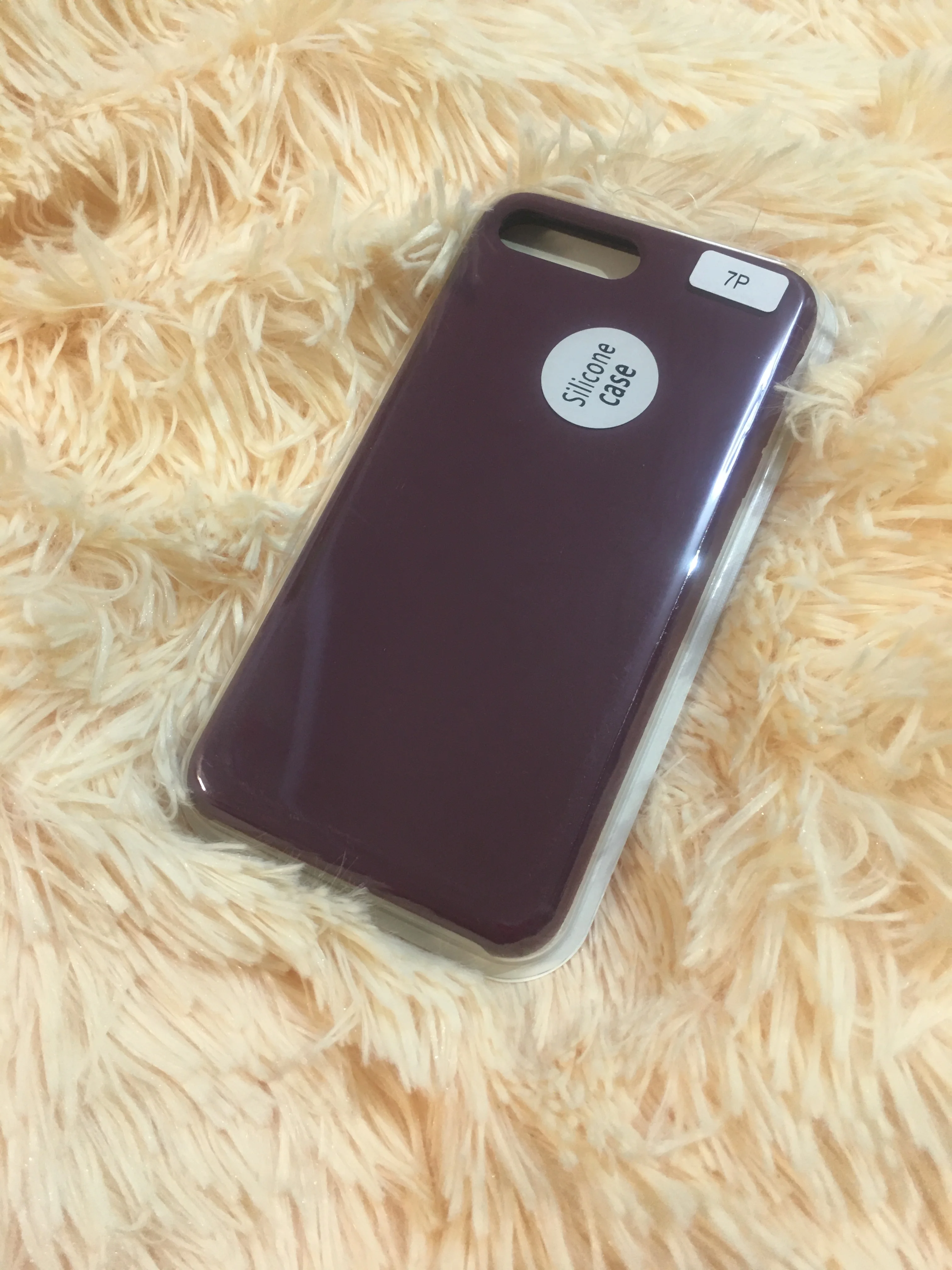 Багровый чехол Apple Silicone Case для Iphone 7/8 plus +