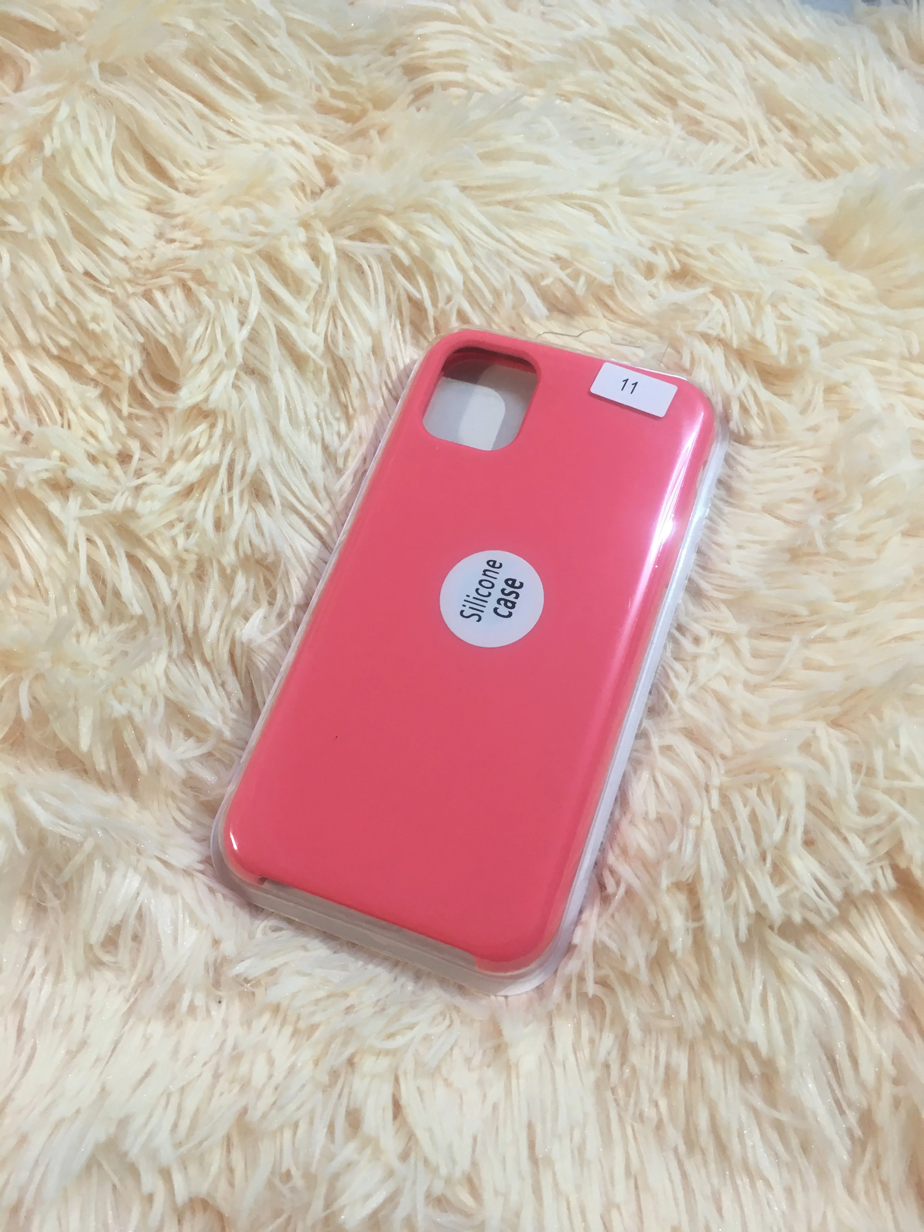 Коралловый чехол Apple Silicone Case для Iphone 11