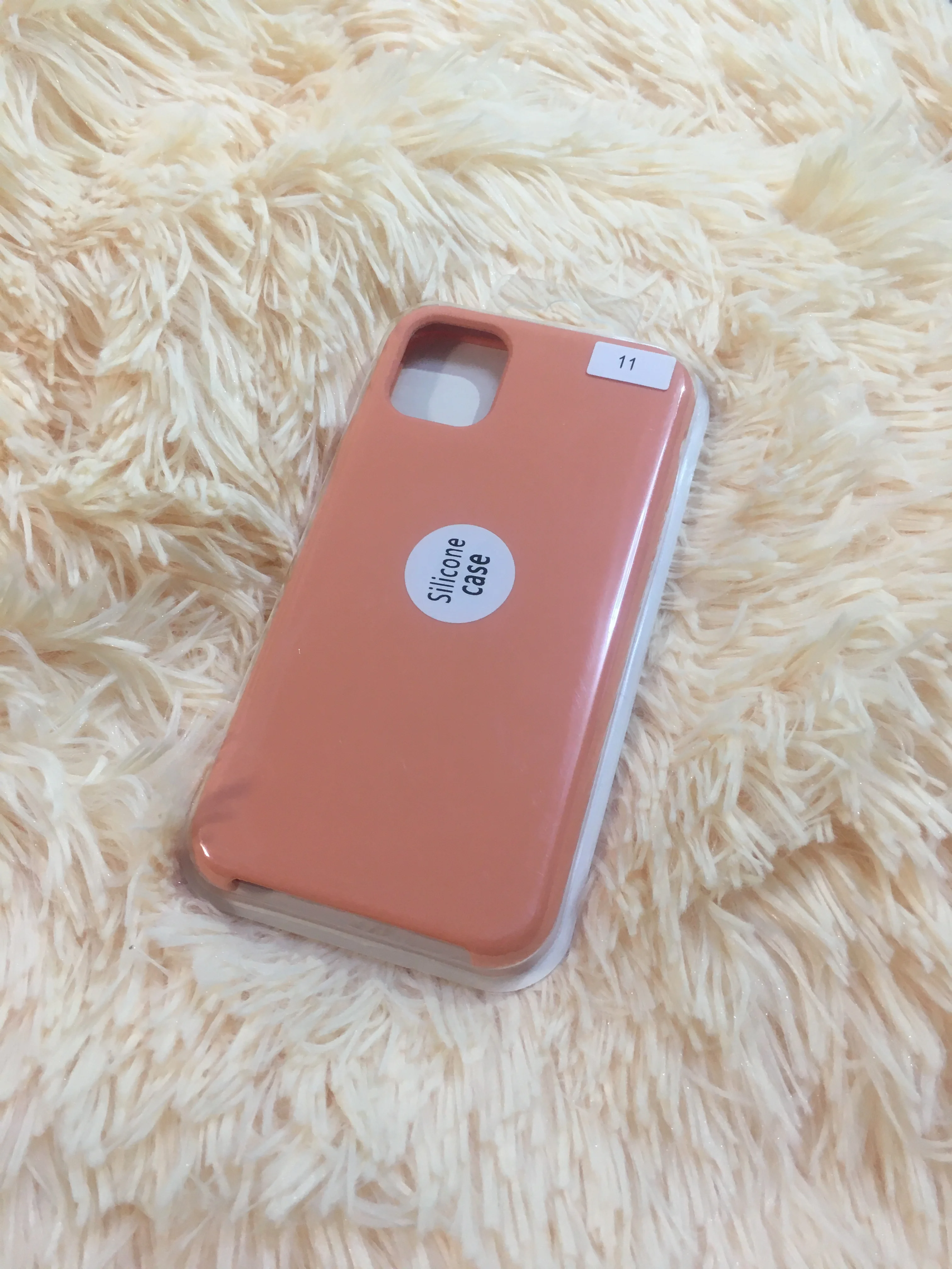 Оранжевый чехол Apple Silicone Case для Iphone 11