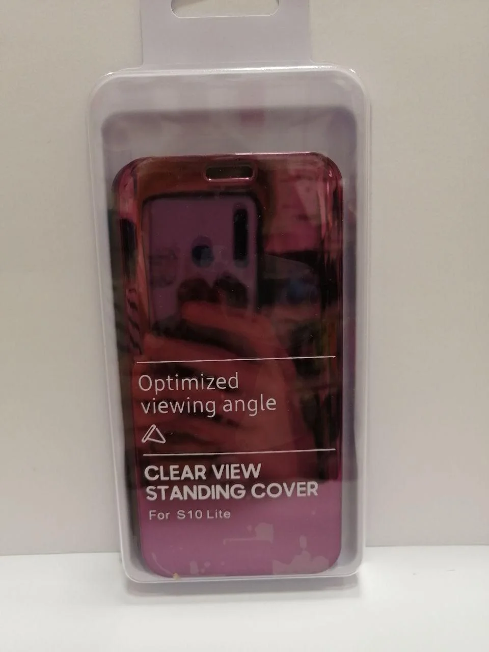 Красный чехол книжка Clear view standing cover Samsung - A9 2018, S9,S9 plus,S10 lite,M20