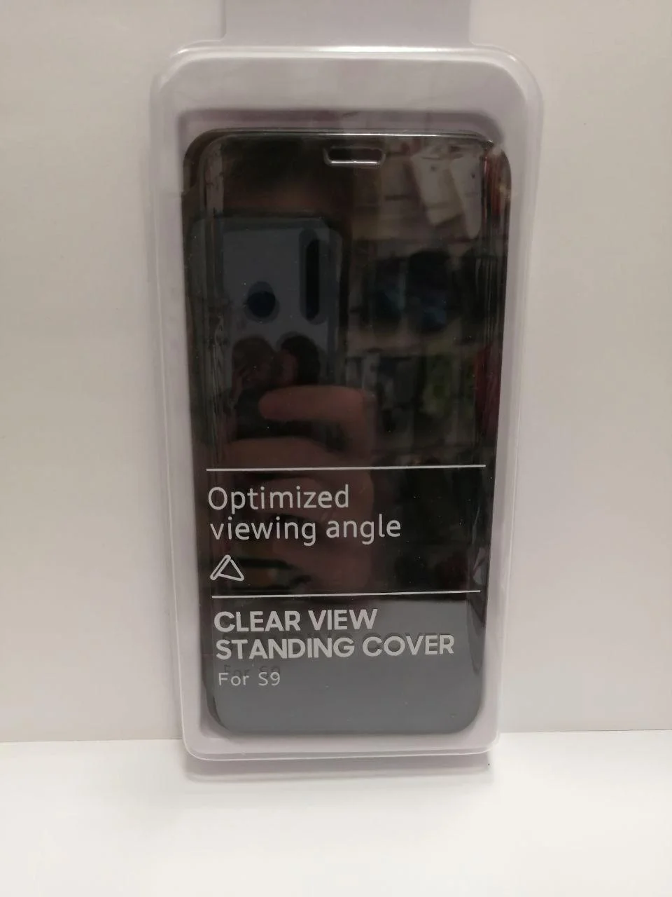 Черный чехол книжка Clear view standing cover Samsung - A9 2018, S9,S9 plus,S10 lite,M20