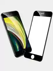 Защитное стекло Full Glue для iPhone SE 2020 на полный экран, черное