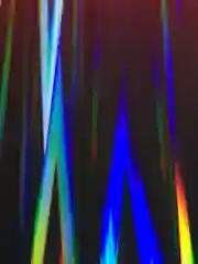 Красный чехол iPhone 11 Омбре Laser Glass (глянцевый с лазерным переливом)