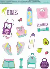 Коралловый наклейки