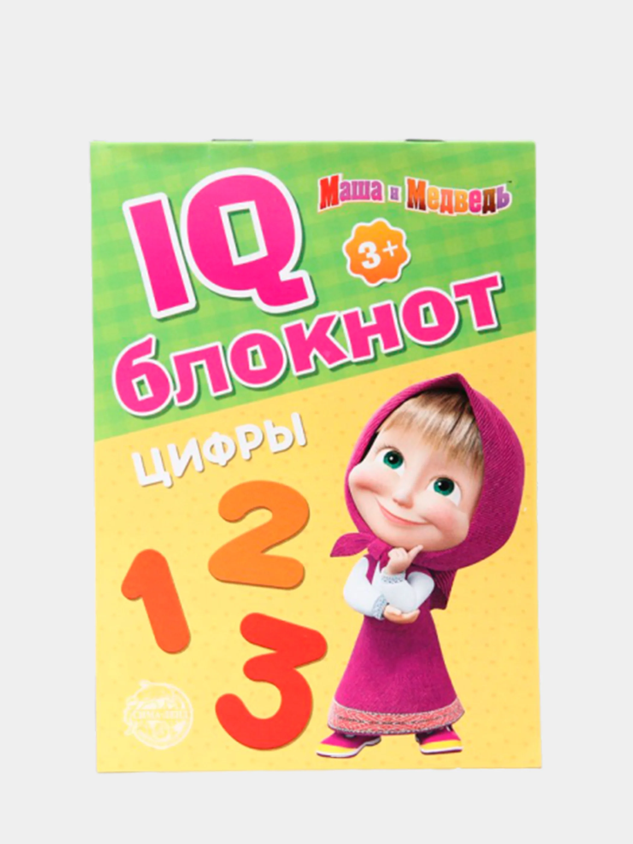 Белый iq-блокнот логика, головоломки, лабиринты "Маша и Медведь"