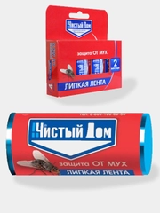 Лента от мух с аттрактаном, 3 штуки