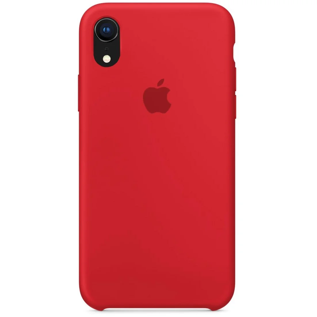 Красный силиконовый чехол с логотипом Silicone Case для iPhone 11pro max, 11pro, 11, Xs max, X/Xs, XR, 7/8, 6 plus/6s plus, 7 plus/8 plus