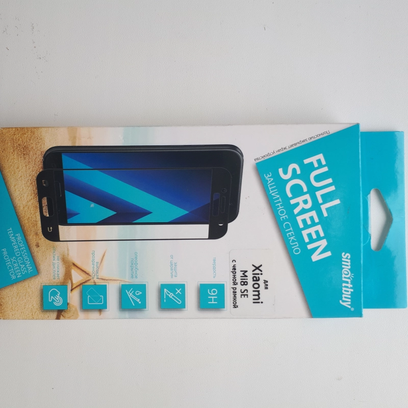 Защитное стекло Smartbuy для Xiaomi Mi8 SE с черной рамкой