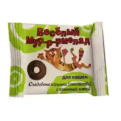 ВЕСЕЛЫЙ МУР-Р-РМЕЛАД лакомство для кошек с кошачьей мятой 6 г
