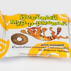 Лакомство для кошек "Веселый Мур-р-рмелад" с курицей, 6гр