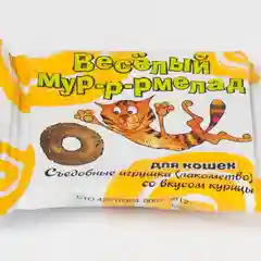 Лакомство для кошек "Веселый Мур-р-рмелад" с курицей, 6гр