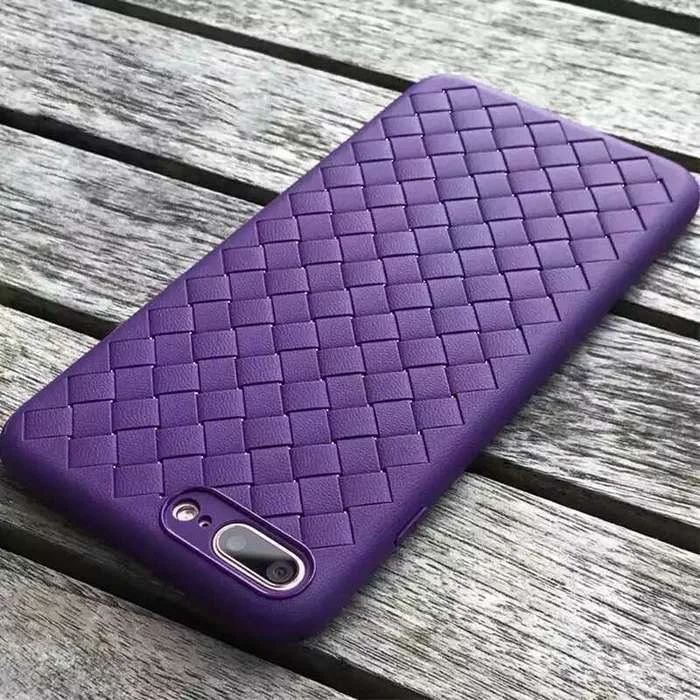 Черный силиконовый чехол "Плетение" для iPhone 6/7/8 plus/X/XS Max/Xr/11/12/13/Pro/Pro Max/mini