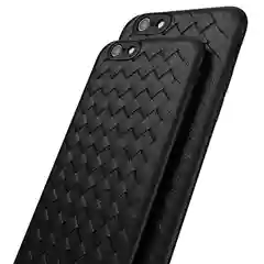 Черный силиконовый чехол "Плетение" для iPhone 6/7/8 plus/X/XS Max/Xr/11/12/13/Pro/Pro Max/mini