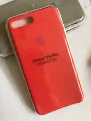 Красный защитный чехол для iPhone 7+, iPhone 8+ с яблоком