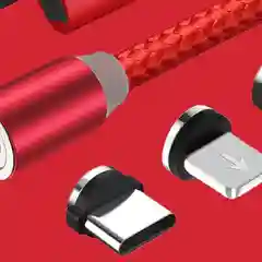 Магнитный кабель с коннектором для зарядки телефона Lightning iPhone/micro-USB/Type-C