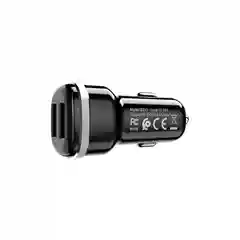 Черный автомобильное зарядное устройство Borofone BZ13 Extreme с 2 USB портами, 2.4А, 5V