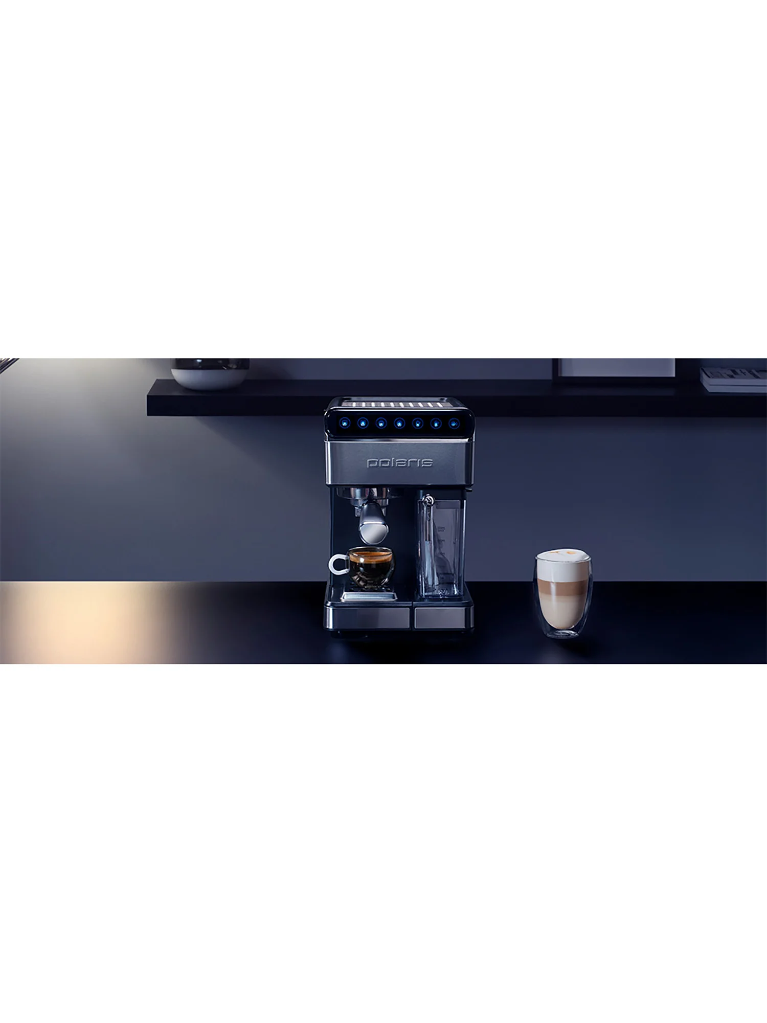 Кофеварка PCM 1535E Adore Cappuccino эспресс, черный