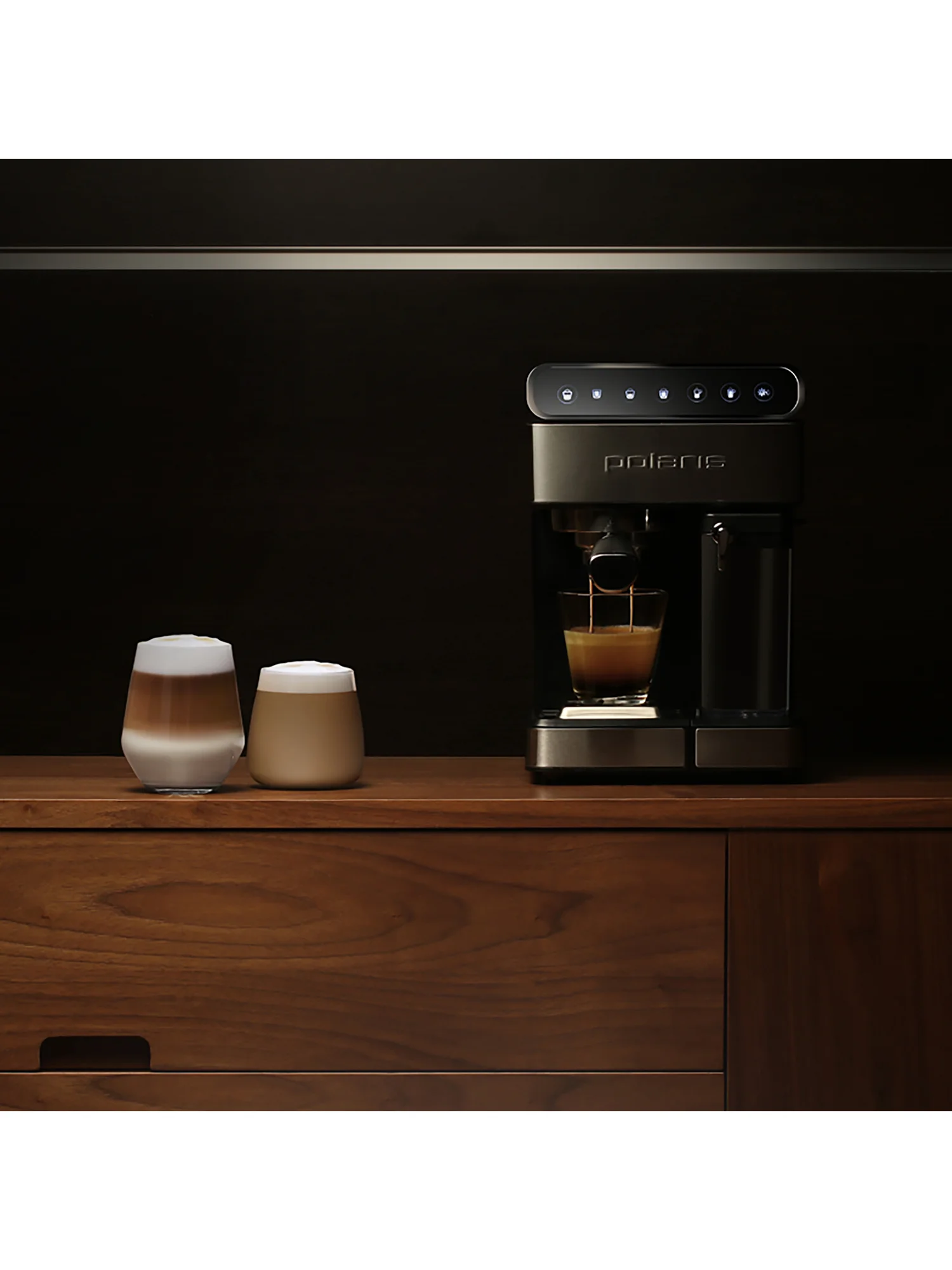 Кофеварка PCM 1535E Adore Cappuccino эспресс, черный