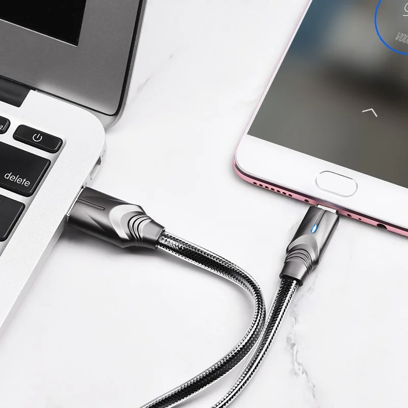 Кабель для зарядки и передачи данных Borofone BU12 Synergy Micro-USB 2.4А с индикатором