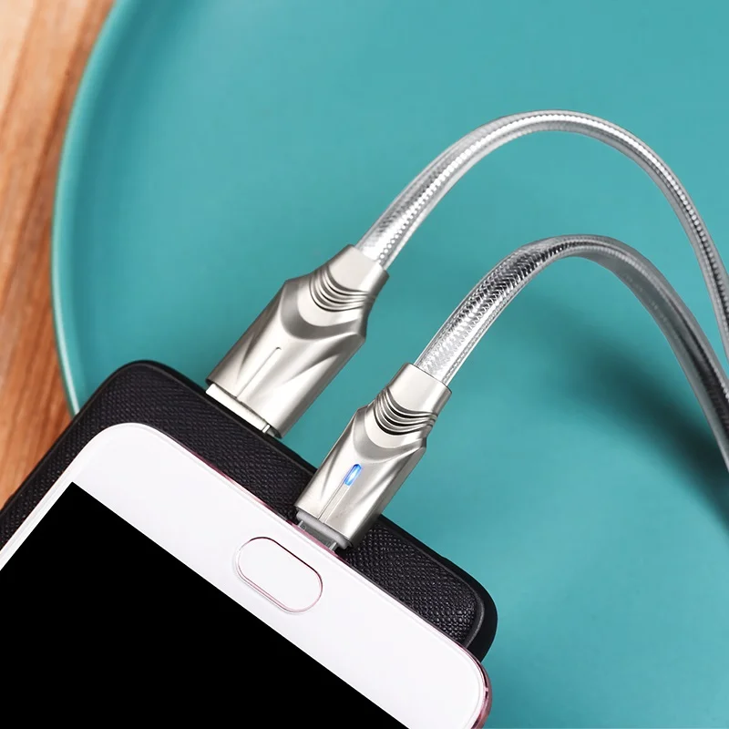 Кабель для зарядки и передачи данных Borofone BU12 Synergy Micro-USB 2.4А с индикатором