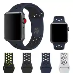Силиконовый ремешок с перфорацией для Apple Watch 42 мм 44 мм