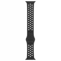 Черный силиконовый ремешок с перфорацией для Apple Watch 42 мм 44 мм