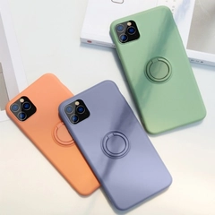 Силиконовый чехол с магнитным кольцом попсокет для Apple iPhone айфон xs xr 11 pro max