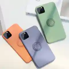 Силиконовый чехол с магнитным кольцом попсокет для Apple iPhone айфон xs xr 11 pro max