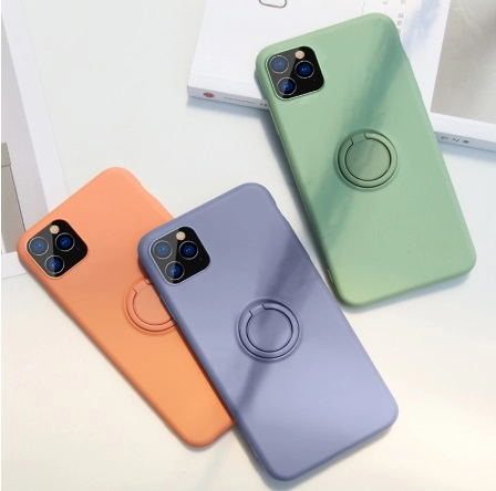 Силиконовый чехол с магнитным кольцом попсокет для Apple iPhone айфон xs xr 11 pro max