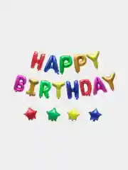 Растяжка шаров 41 см "Happy Birthday" (13 видов)